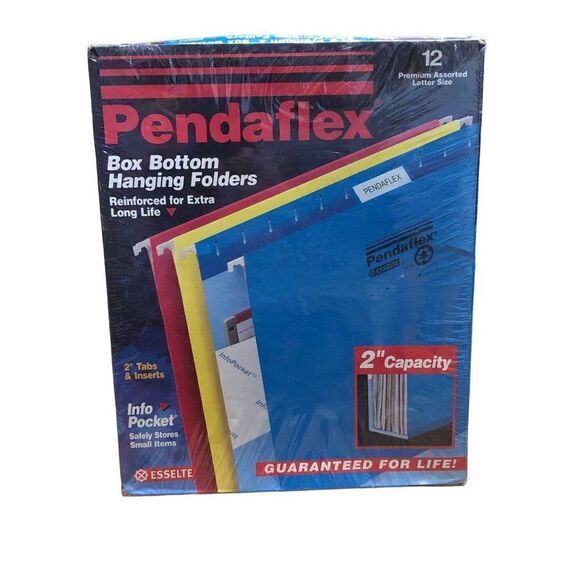 Vintage 12 Pendaflex 2" Capacity Box Bottom Hanging Folders New - Picture 1 of 4